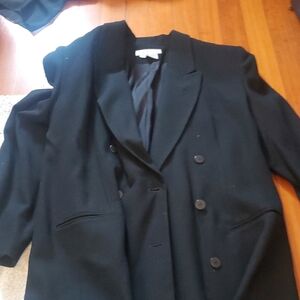 Classic Black Double-Breasted Blazer